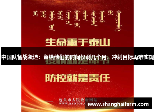 中国队备战紧迫：留给他们的时间仅剩几个月，冲刺目标再难实现